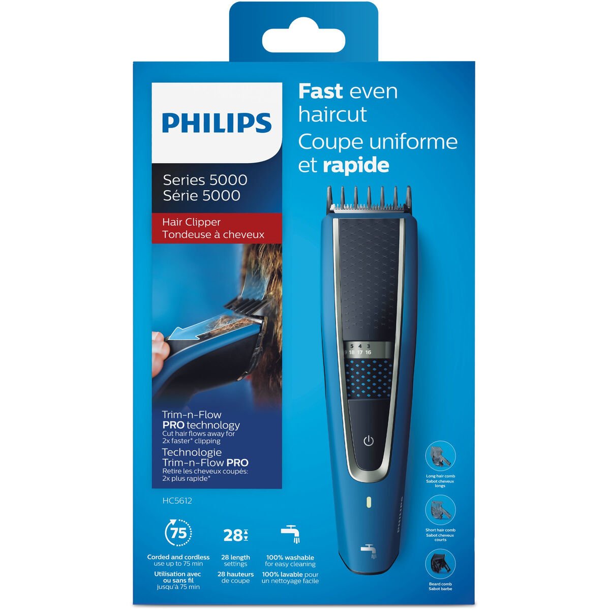Cordless Hair Clippers Philips HC5612/15 - Cosmova