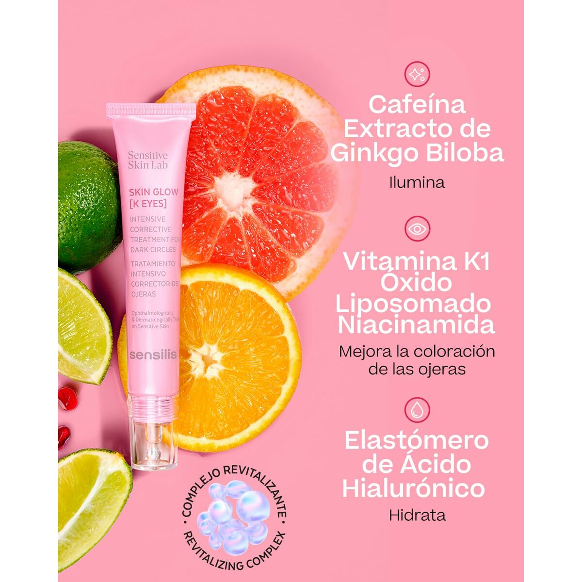 Crema para el contorno de ojos Sensilis SKIN GLOW FACIAL 15 ml-1