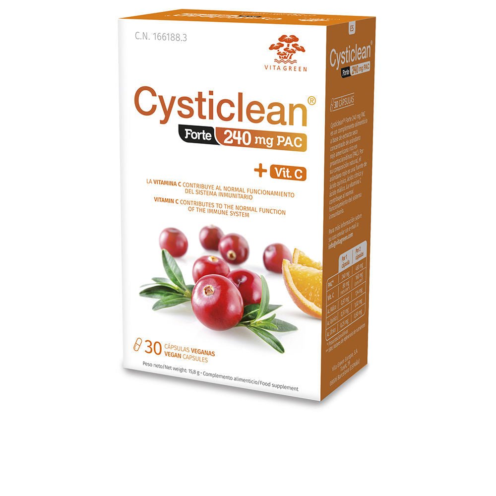CYSTICLEAN FORTE con PAC e Vit C e capsule di mirtillo rosso 30 u-0