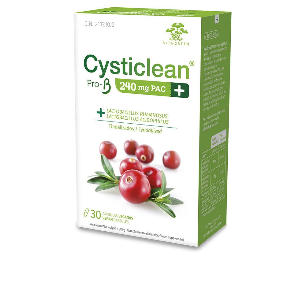 CYSTICLEAN ProB 240 mg PAC e probiotici con capsule di mirtillo rosso 30 unità-0