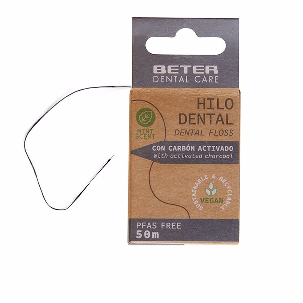 DENTAL FLOSS activated carbon 50 m 1 unit - Cosmova