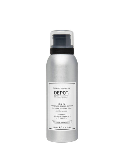 Depot, 200 Haarkuren Nr. 210, Pantenolo, Mousse colorante per capelli senza risciacquo, Anthrazit, 100 ml