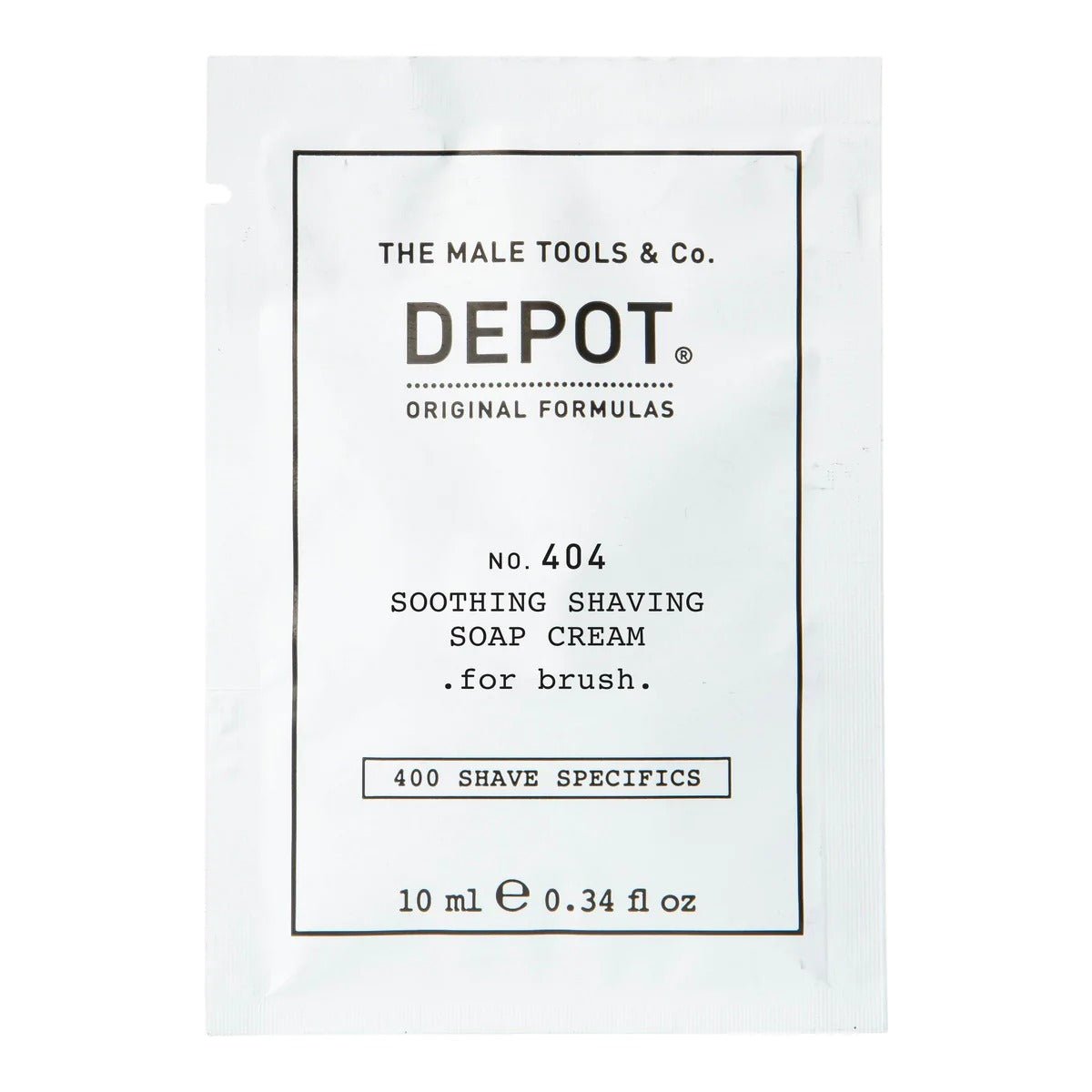 Depot, 400 Shave Specifics No. 404 , Allantoina, Calmante, Crema di sapone da barba, 10 ml - Cosmova