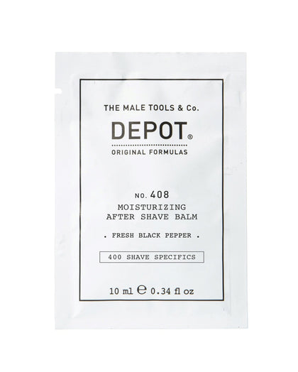 Depot, 400 Shave Specifics No. 408, Pepe nero fresco, Idratante, Balsamo dopobarba, 10 ml