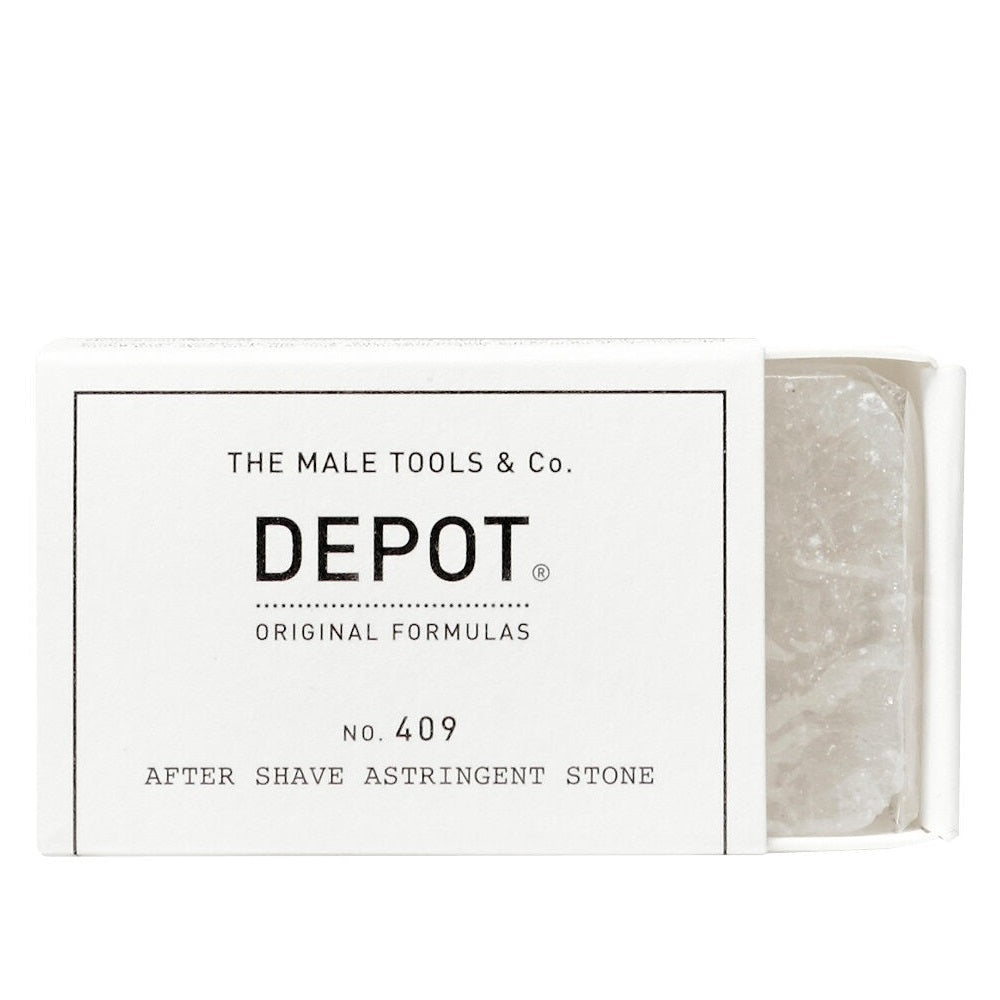 Depot, 400 Shave Specifics No. 409, Allume di potassio, Calmante, Pietra astringente dopo barba, 90 g - Cosmova
