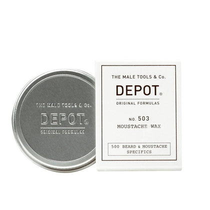 Depot, 500 Beard & Moustache Specifics Nr. 503, Olio di Jojoba, Cera per baffi, Per lo Styling, 30 ml