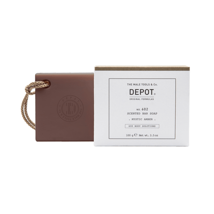 Depot, 600 Body Solutions N. 602, Complesso botanico, Pulizia, Ambra mistica, Saponetta profumata, 100 g