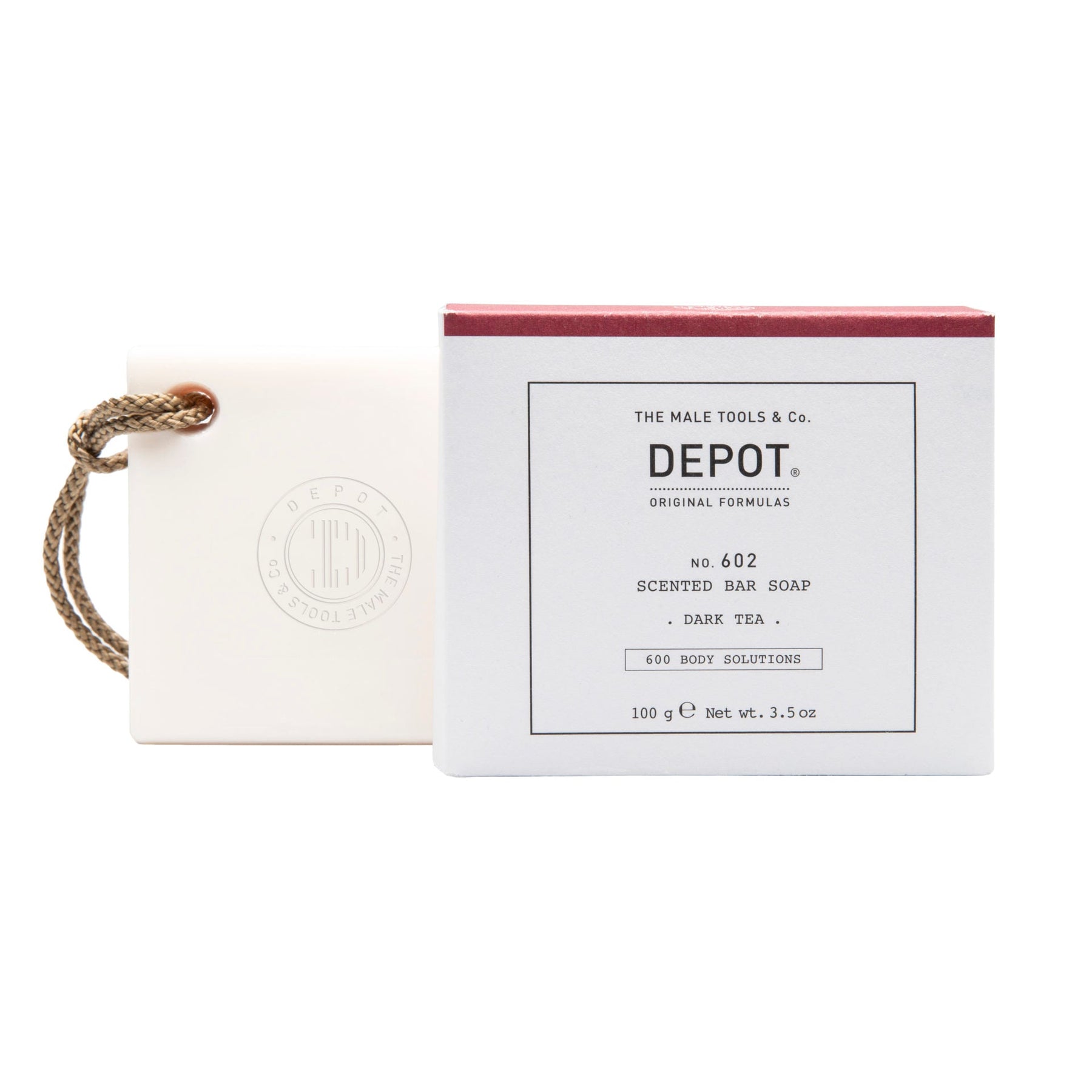 Depot, 600 Body Solutions No. 602, Complesso botanico, Pulizia, Tè scuro, Saponetta profumata, Note aromatiche, 100 g - Cosmova