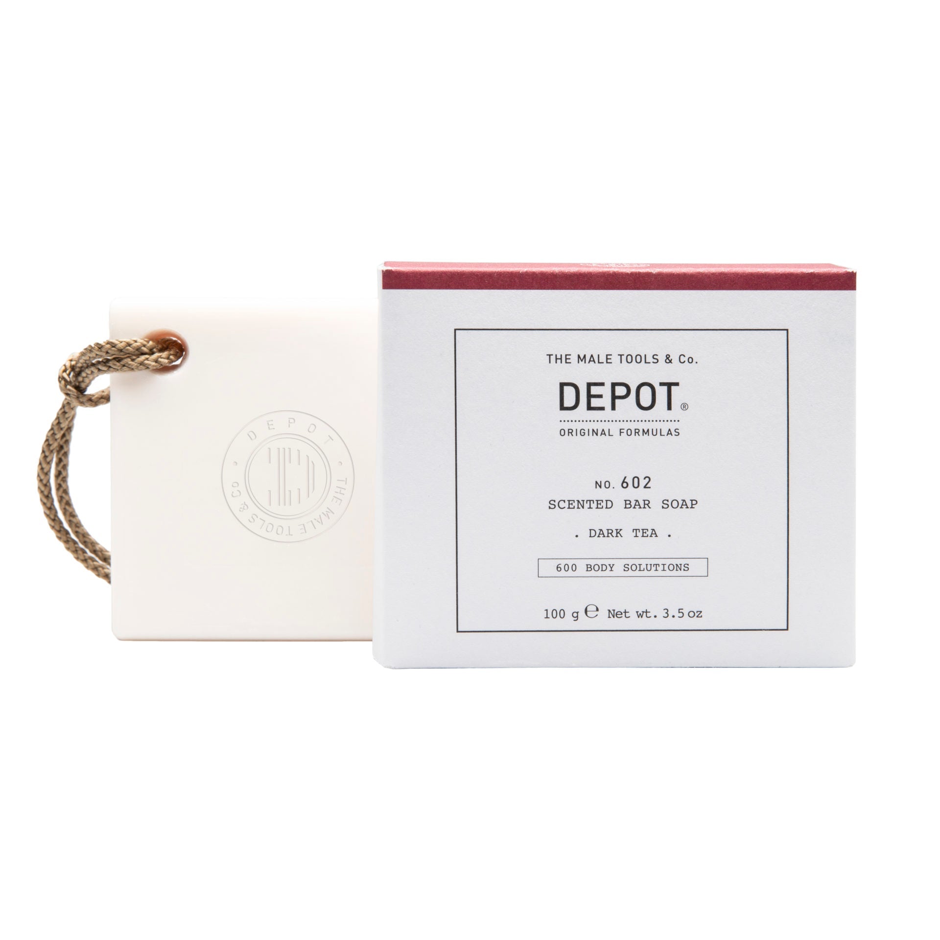 Depot, 600 Body Solutions No. 602, Complesso botanico, Pulizia, Tè scuro, Saponetta profumata, Note aromatiche, 100 g - Cosmova