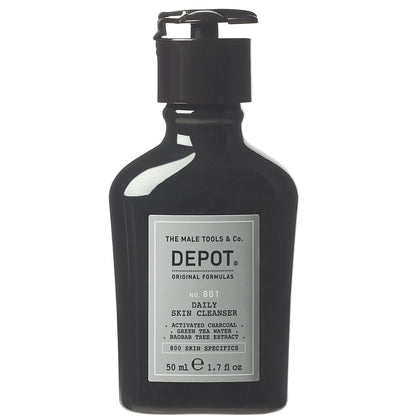 Depot, 800 Skin Specifics No. 801, Carbone attivo, Detossificante, Gel detergente, Per il viso, 50 ml