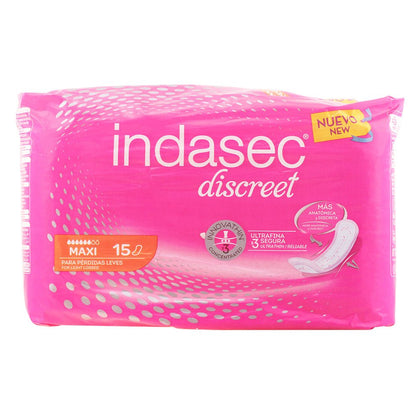 DISCREET maxi incontinence pads 15 pezzi