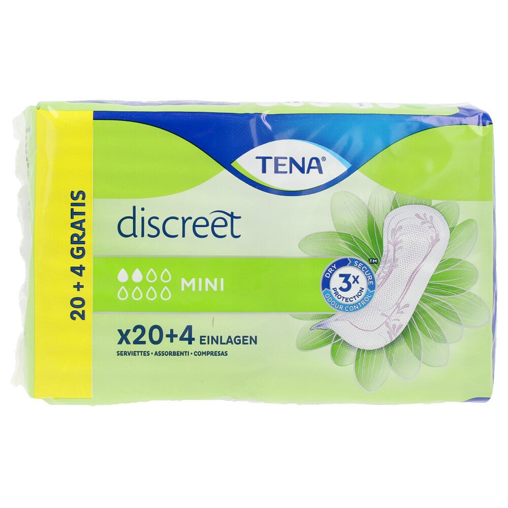 Mini serviettes d'incontinence DISCREET 24 unités-0