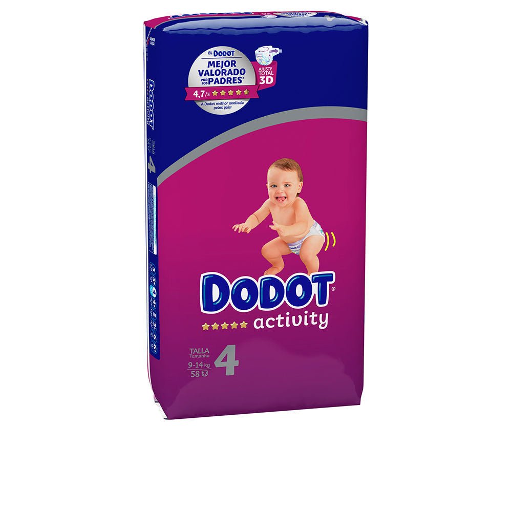 DODOT ACTIVITY taille 4 couches 9-14 kg 58 u