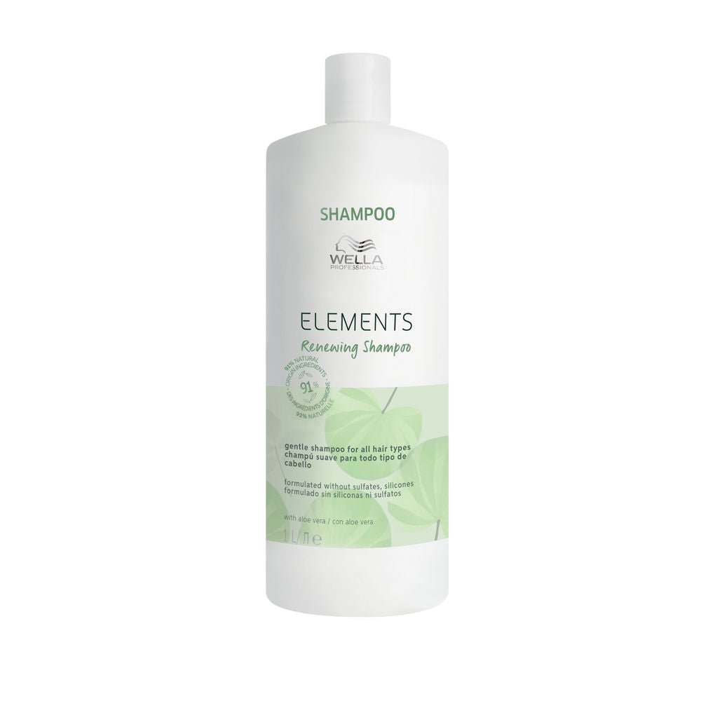 ELEMENTS Shampoing doux régénérateur sans sulfate pour tous types de cheveux 1000 ml-0