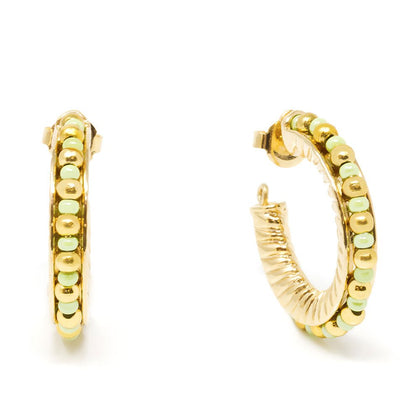 ETIOPIA VERDE 3CM orecchini #oro glitter 1 u