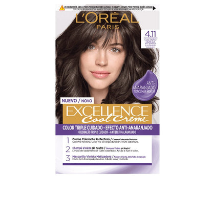 EXCELLENCE COOL capelli tinta #4.11-intenso ash marrone 192 ml