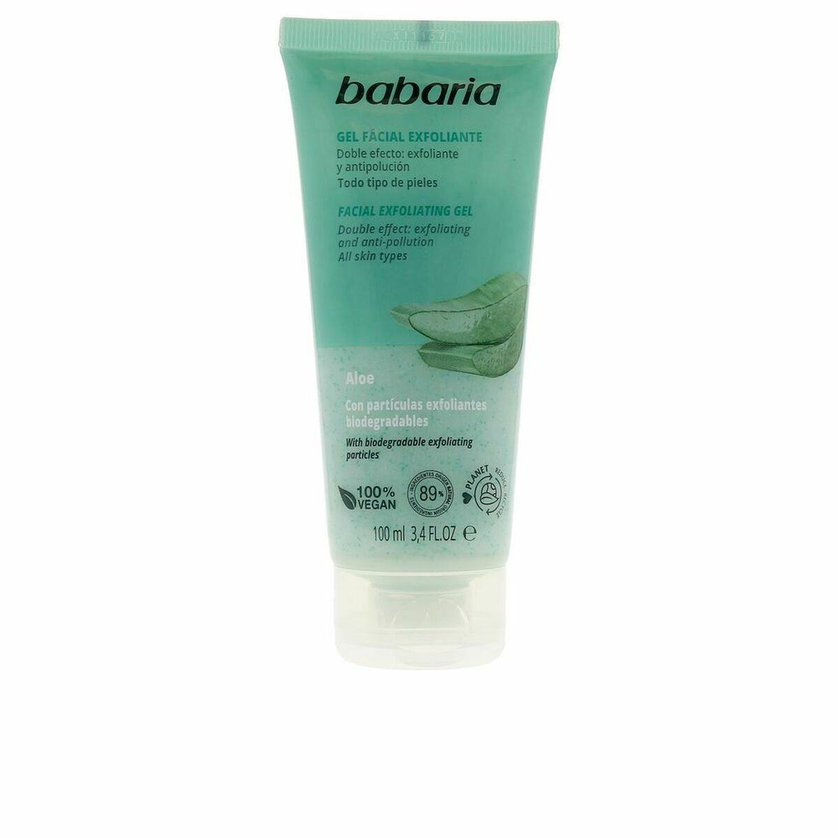 Peeling-Gesichtsgel Babaria Aloe Vera Aloe Vera 100 ml-0
