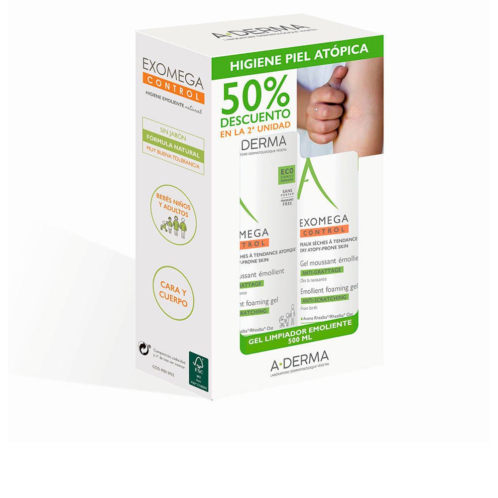 EXOMEGA CONTROL FOAMING EMOLLIENT GEL SET 2 x 500 ml - Cosmova