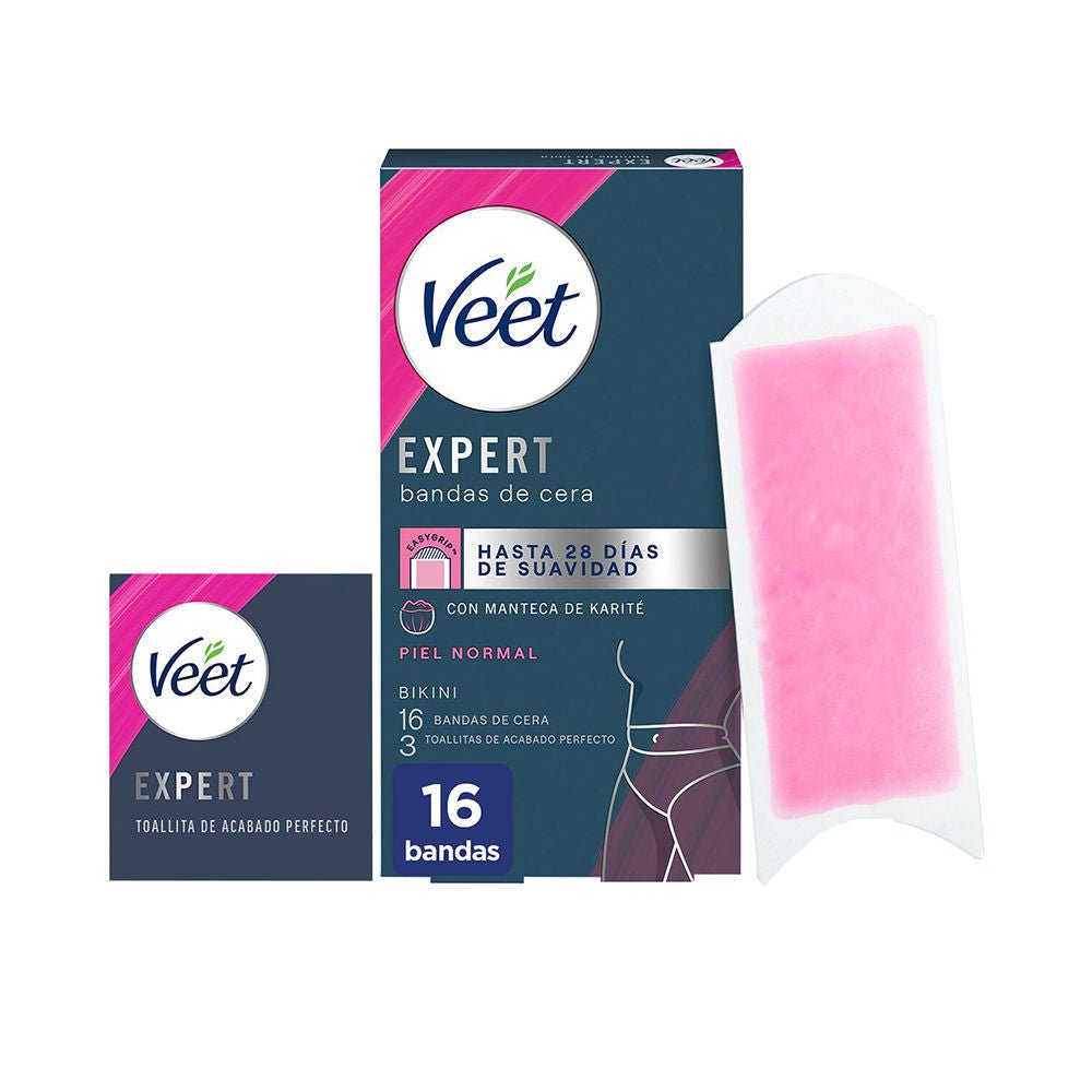 EXPERT BIKINI depilatory wax strips for normal skin 16 units - Cosmova
