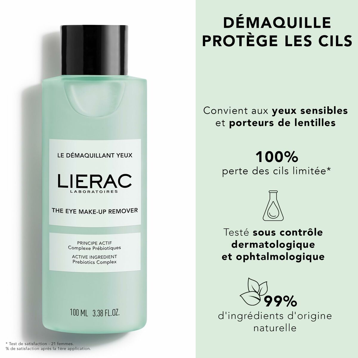Struccante occhi Lierac LIERAC DÉMAQUILLANT 100 ml-2