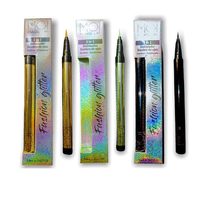 EYELINER LIDSCHATTEN 2 in 1 PACK 3 Stk