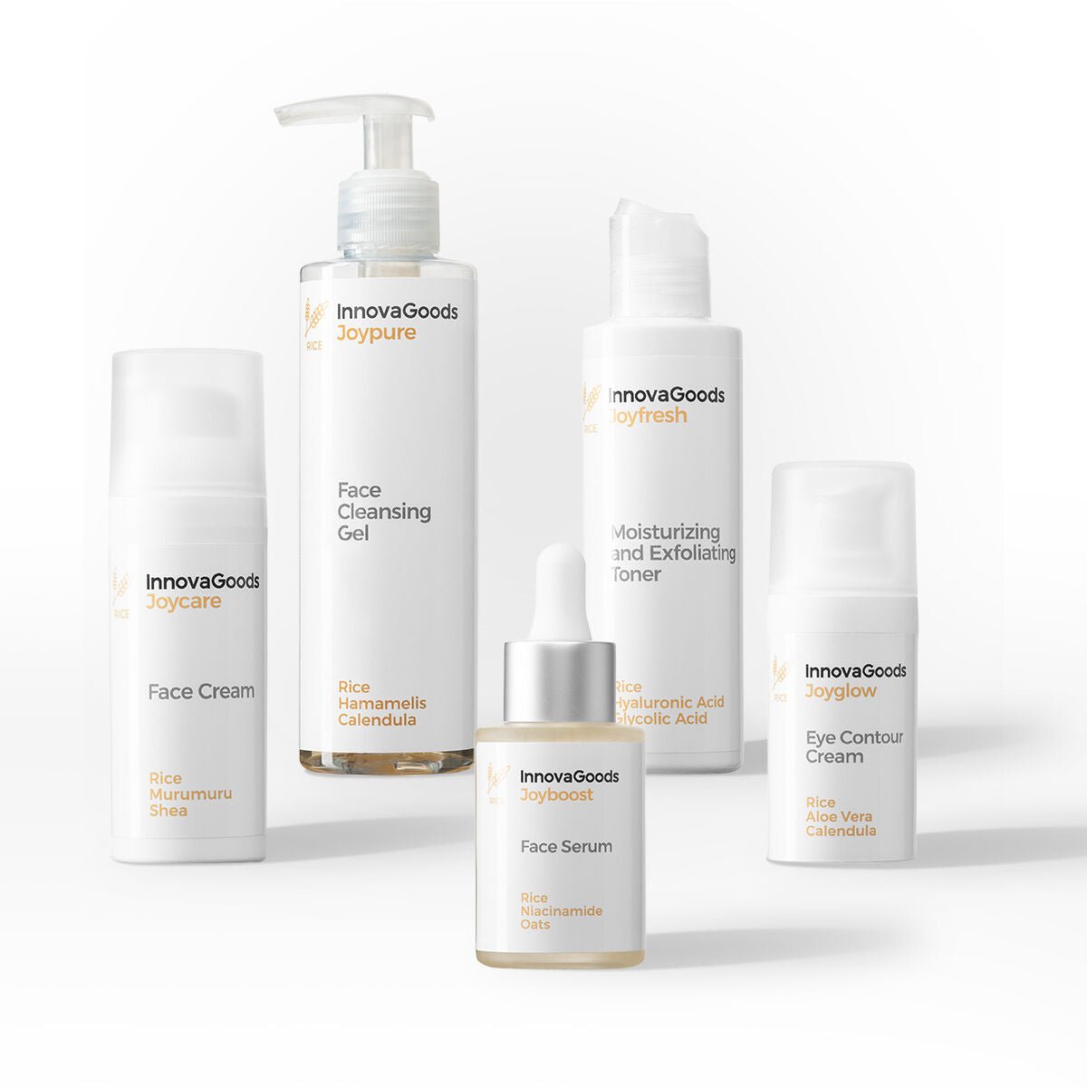 Pack Routine Visage Riz InnovaGoods-1