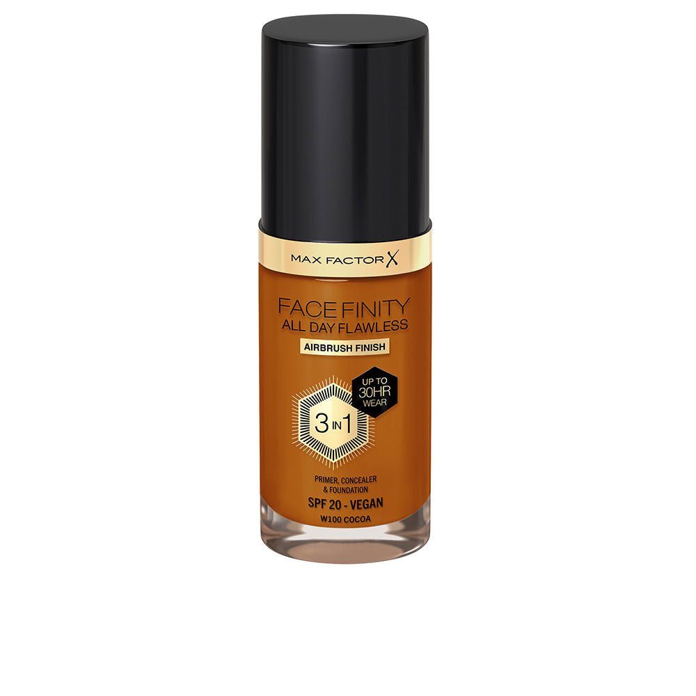 FACEFINITY ALL DAY FLAWLESS fond de teint 3 en 1 #100-cacao 30 ml-0