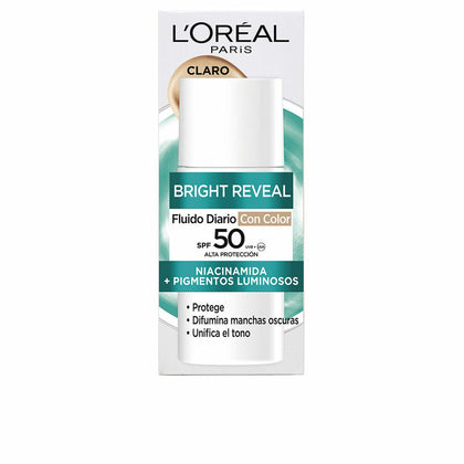 Crème Visage L'Oreal Make Up BRIGHT REVEAL NIACINAMIDA Spf 50 50 ml