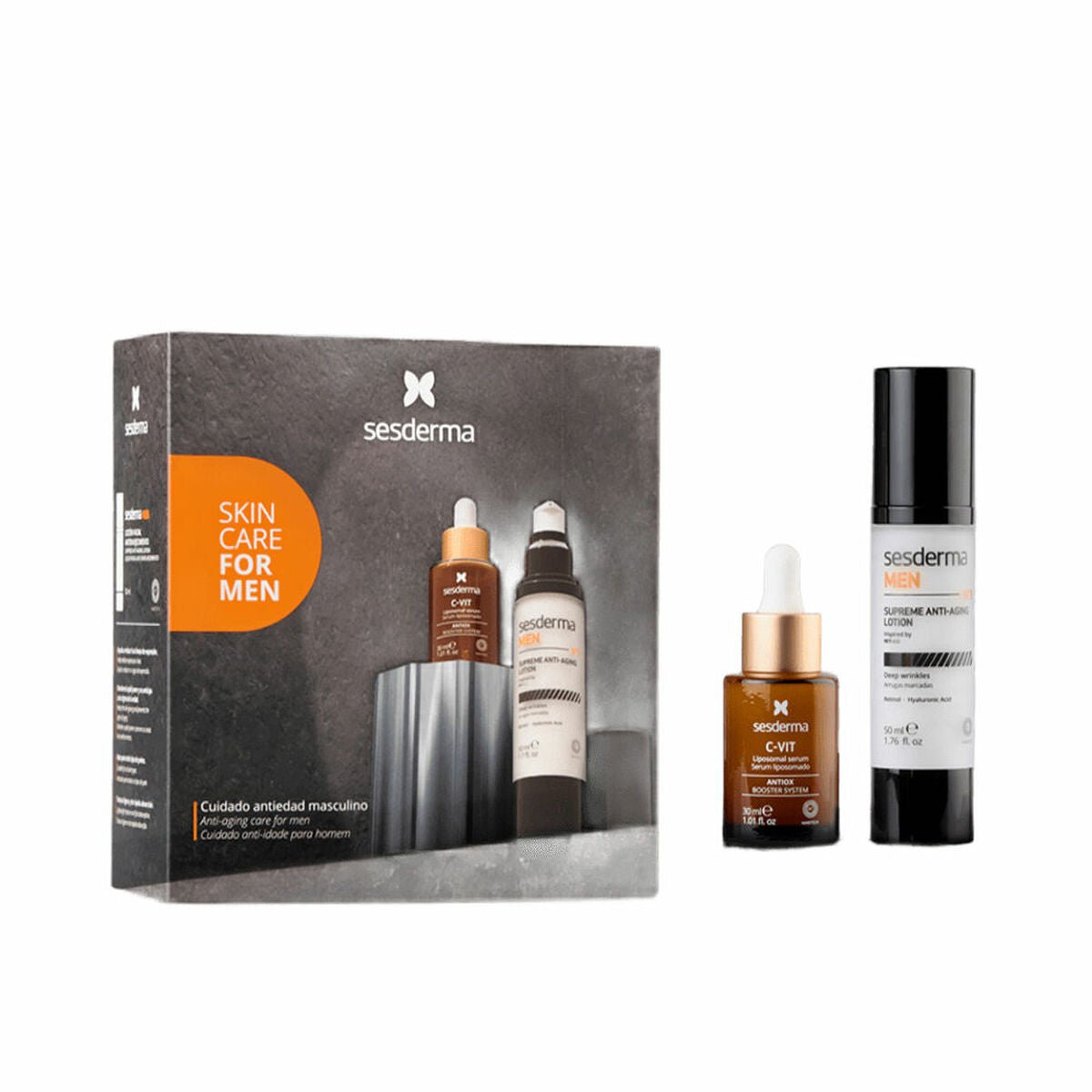 Struccante viso Sesderma SESDERMA MEN 2 Pezzi-0