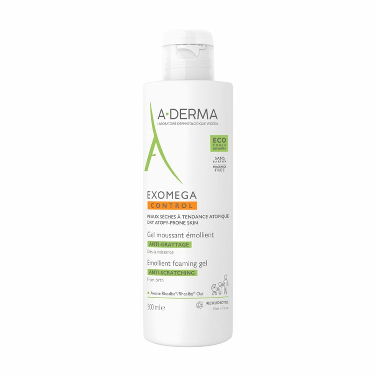 Crème solaire visage A-Derma Exomega Control 500 ml-0