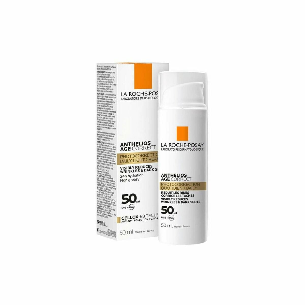 Crème solaire visage Anthelios Age Correct La Roche Posay Spf 50 50 ml-0