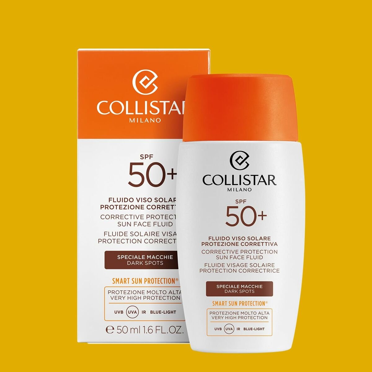 Facial Sun Cream Collistar PERFECT TANNING Spf 50 Spf 50+ 50 ml Anti-stain - Cosmova