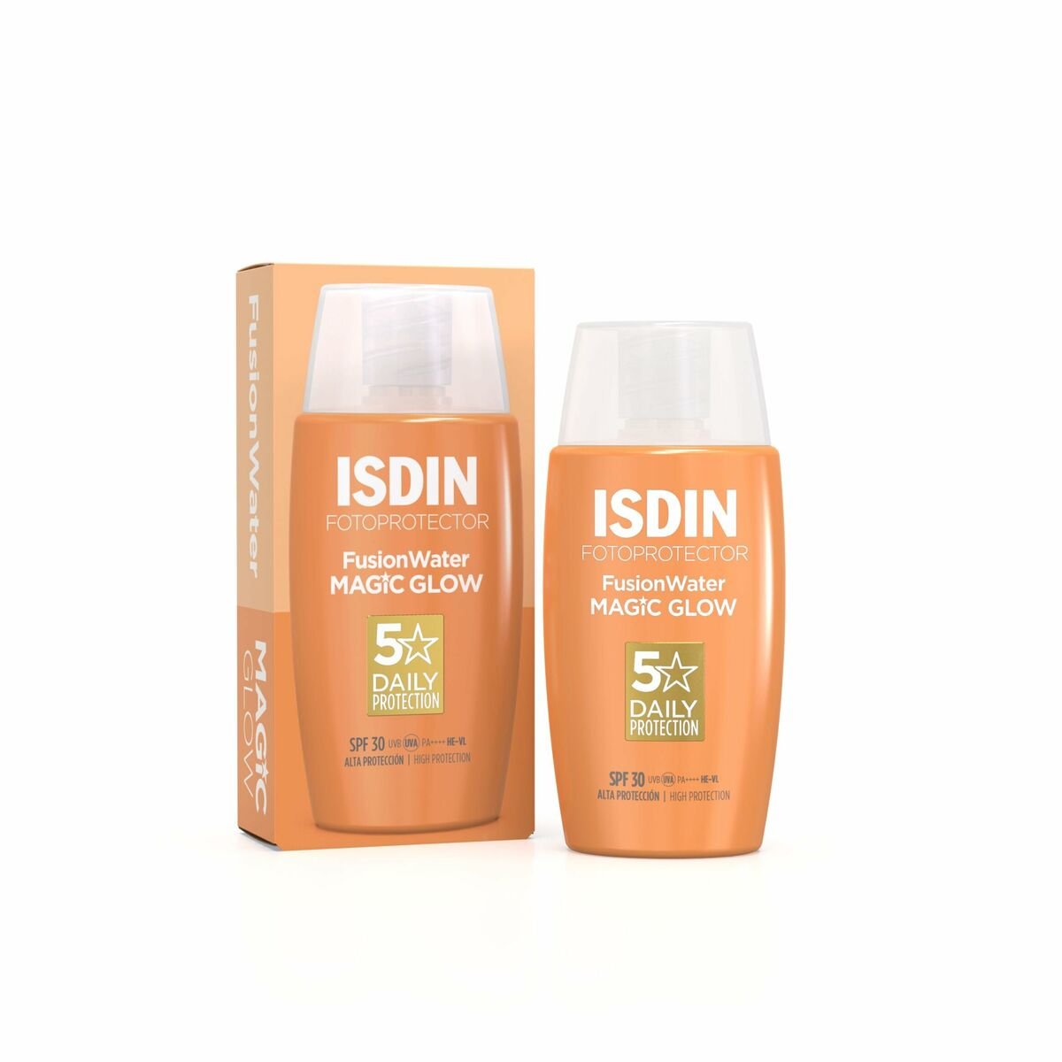 Crème solaire visage Isdin Fusion Water Magic Glow Spf 30 50 ml-0