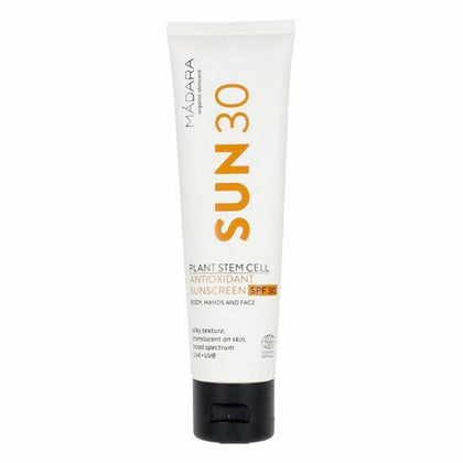 Facial Sun Cream Plant Stem Cell Mádara Spf 30 (100 ml) (100 ml) (Unisex)