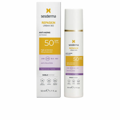 Crème Solaire Visage Sesderma Repaskin Urban 365 Spf 50 50 ml Anti-âge Anti-pollution