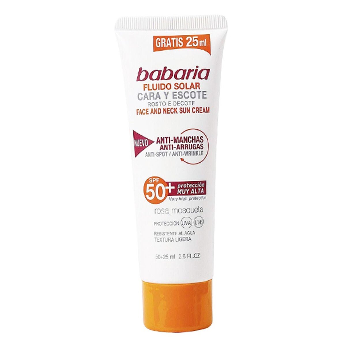 Facial Sun Cream SOLAR ADN SENSITIVE Babaria Spf 50 (75 ml) (Unisex) (75 ml) - Cosmova