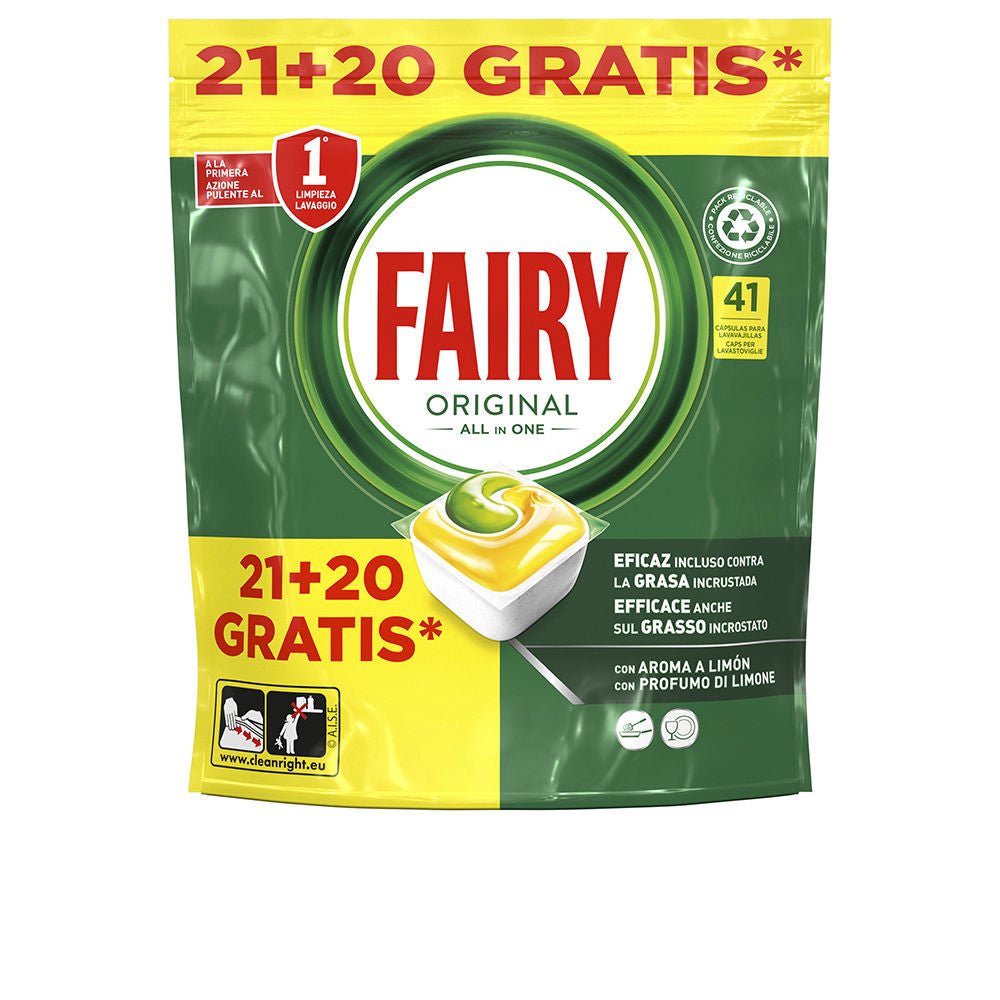 FAIRY ALL IN 1 LEMON dishwasher capsules 41 u - Cosmova