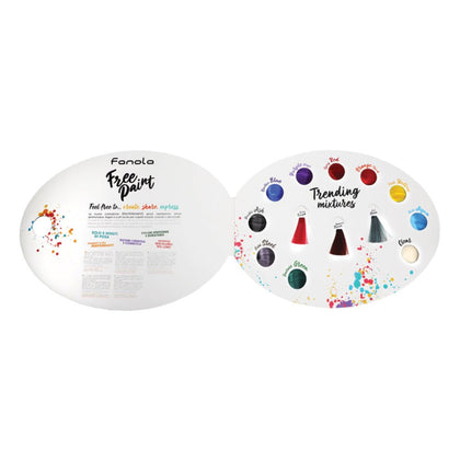 Fanola, Free Paint, Mappa colori capelli