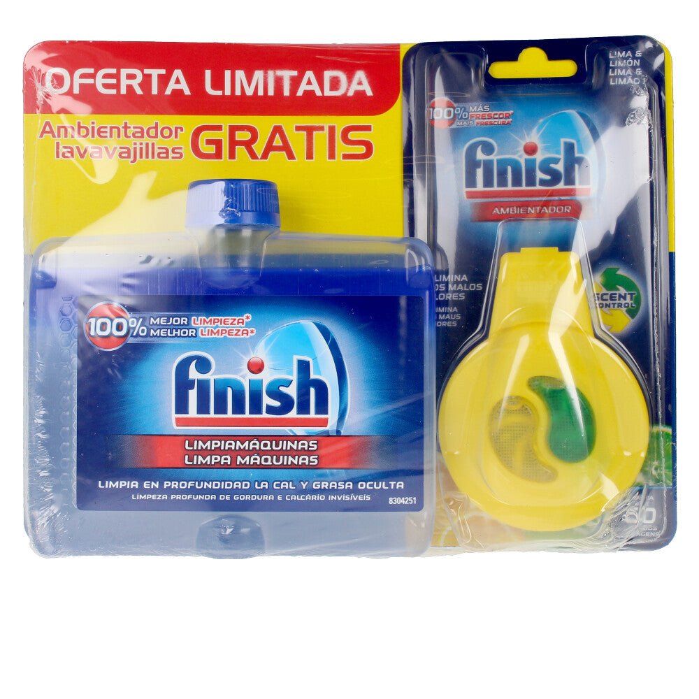 FINISH limpiamáquinas 250 ml + ambientador lavavajillas 2 u - Cosmova
