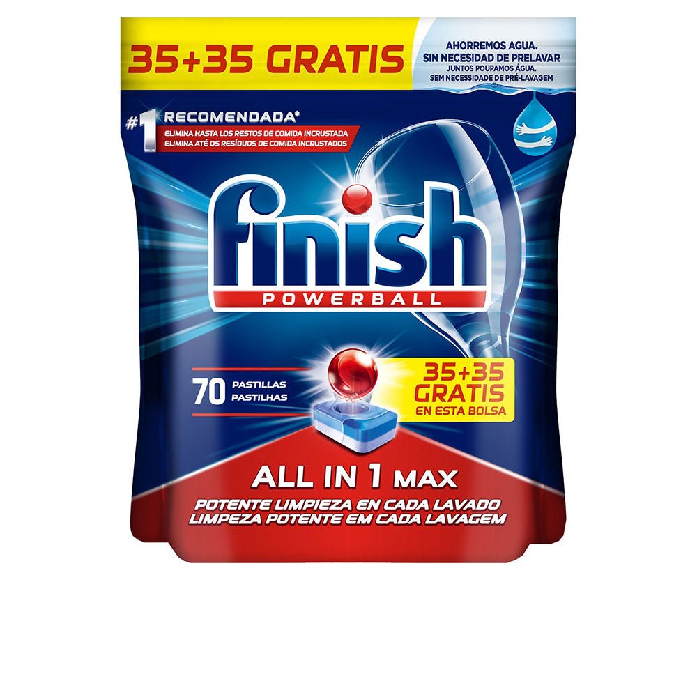 FINISH POWERBALL ALL IN ONE dishwasher 70 tablets - Cosmova