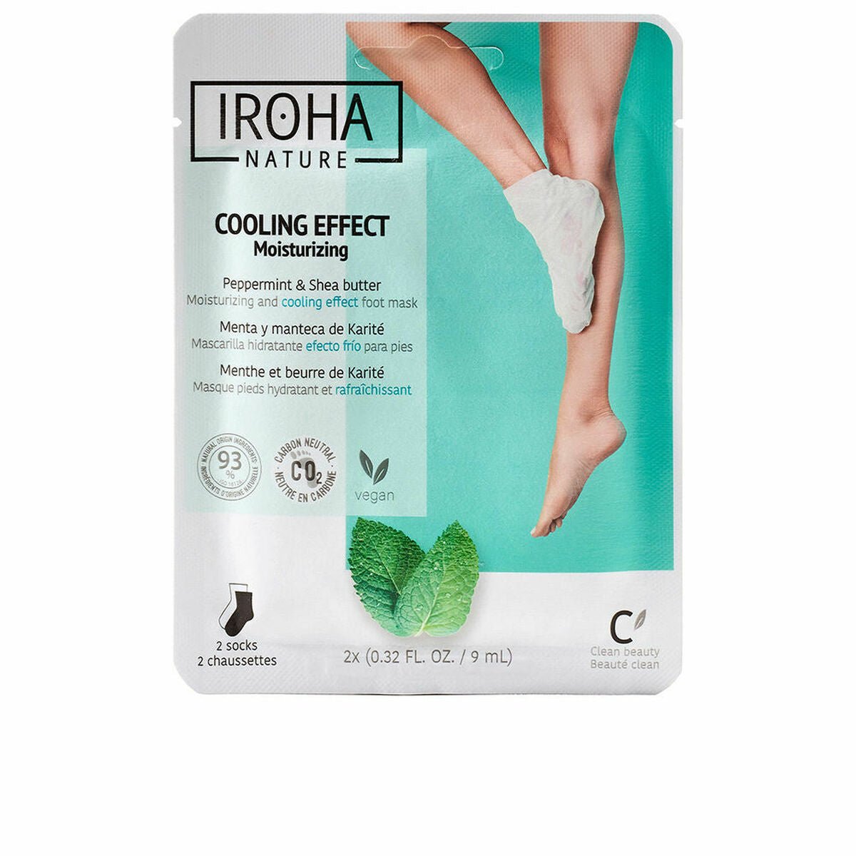 Masque pour les pieds Iroha Menthe Chaussettes Relaxant-0