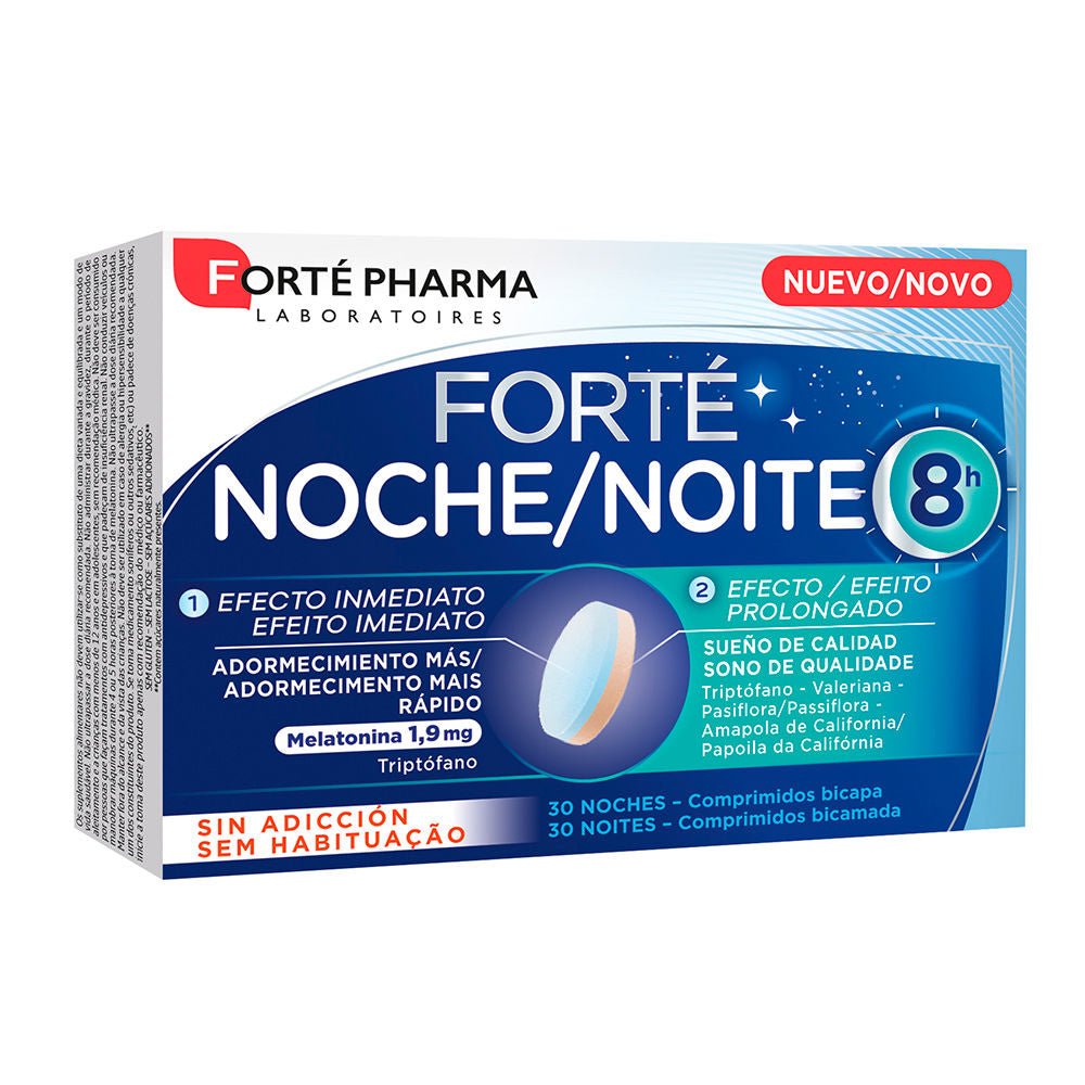 FORTÉ NOCHE 8 H adormecimiento más rápido comprimidos 30 u - Cosmova