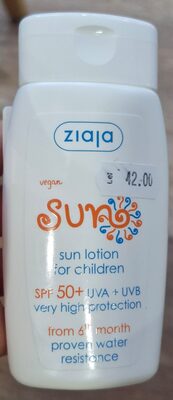 Ziaja Sun Protector Solar per bambini Spf50 125 ml