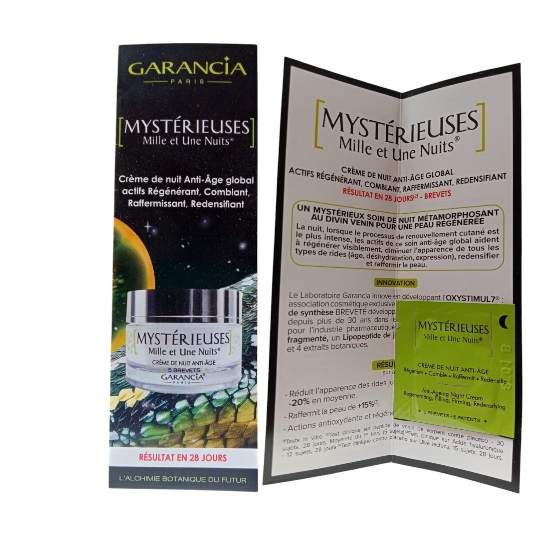Garancia, Mysterieuses Mille et Une Nuits, Anti-età, Notte, Panna, Per il viso, 1 ml *Campione - Cosmova