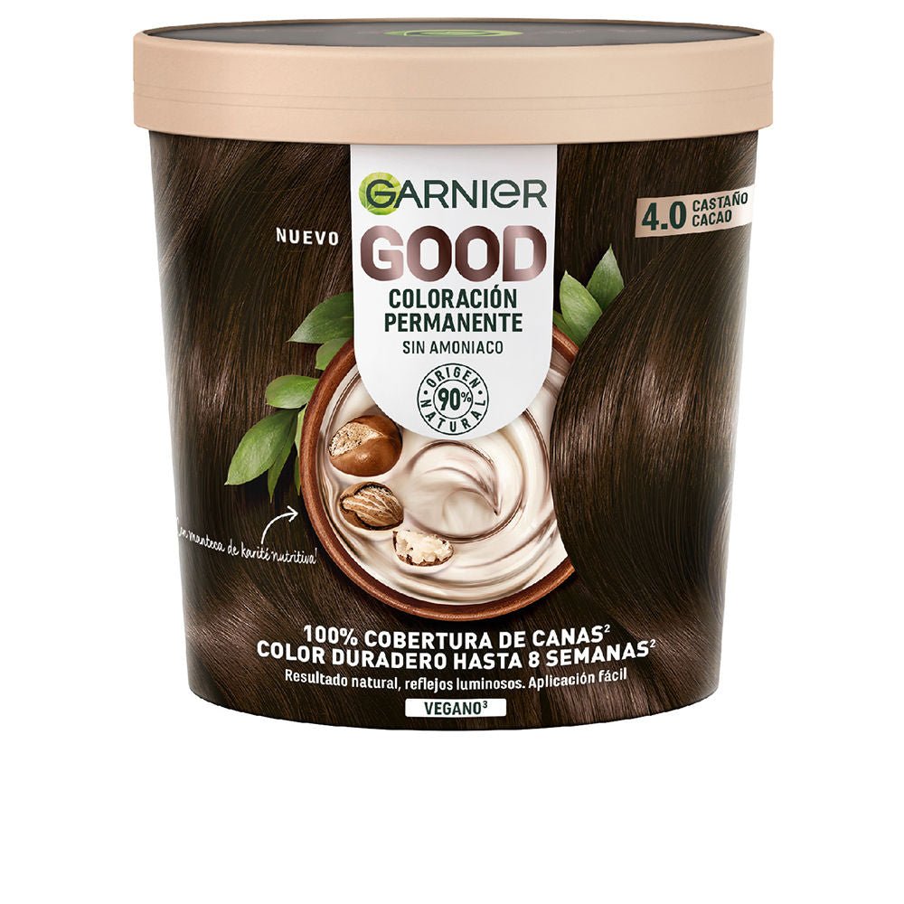 Garnier GOOD permanent color 4.0 cocoa marrone 217 ml - Cosmova