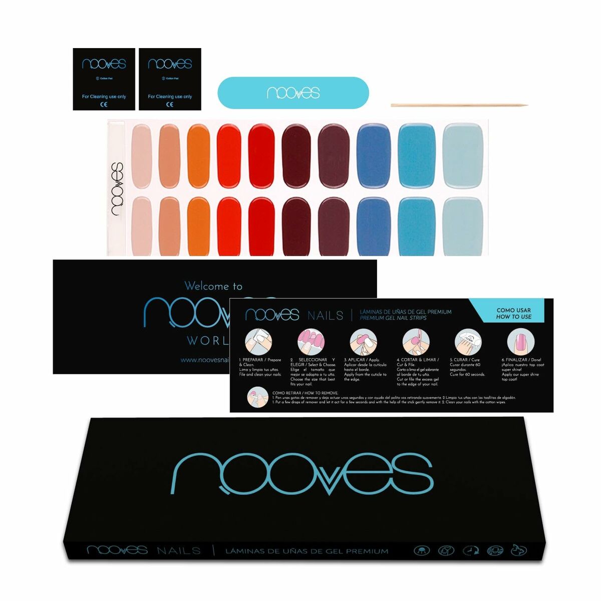 Gel Nail Foils Nooves Melody (20 Units) - Cosmova