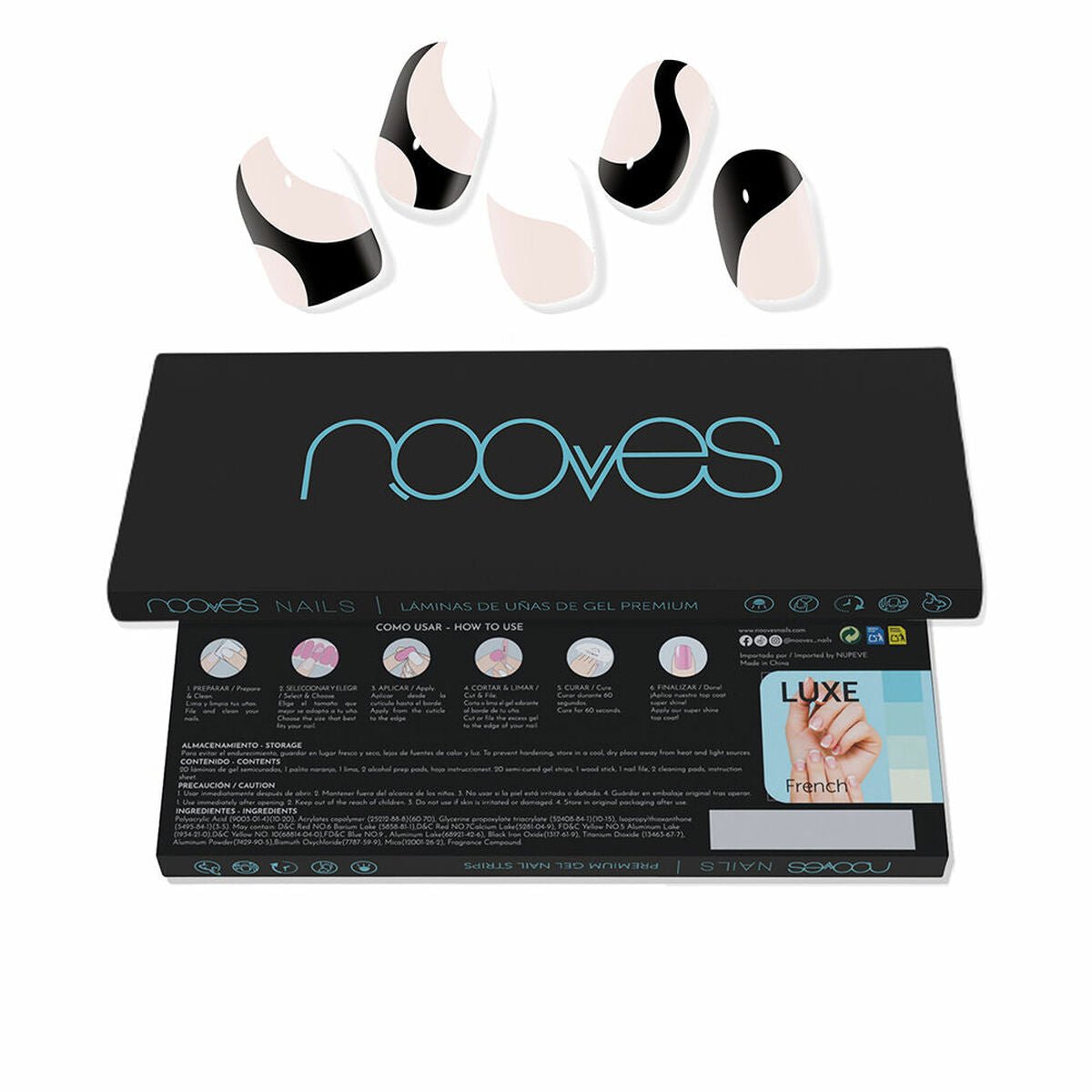 Gel Nail Foils Nooves White cow (20 Units) - Cosmova