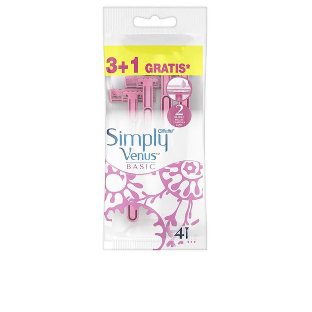 GILLETTE VENUS 2 SIMPLY BASIC disposable razors, 4 units - Cosmova