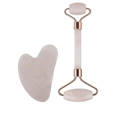 GUA SHA E JADE ROLLER cofanetto 2 pz