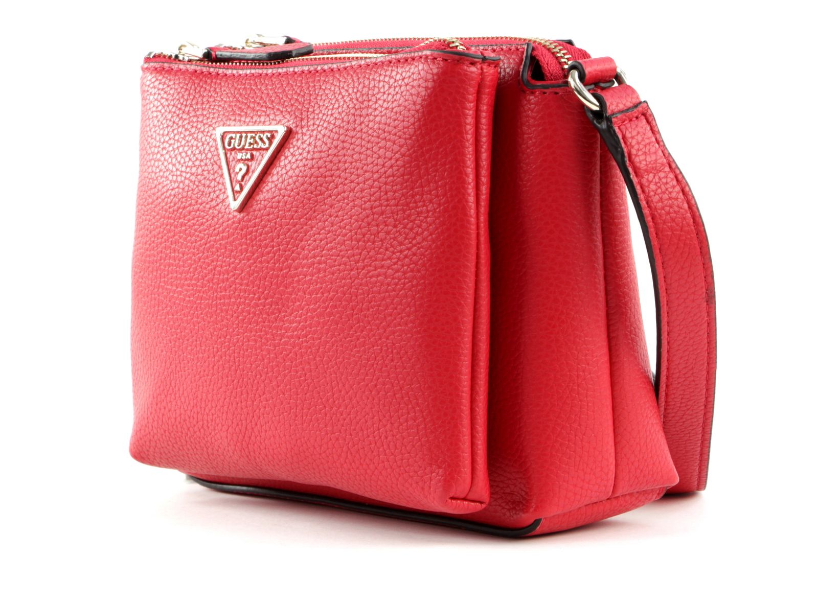 Guess, Becca, Borsa a tracolla in tessuto, Rosso, Per le donne - Cosmova
